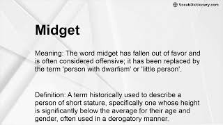 Midget Meaning