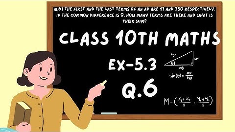 Chapter 5 Arithmetic Progression Ex 5.3 Q 6 Class 10 Maths NCERT l Ex5.3 Q6
