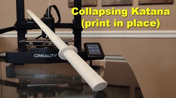 How to print collapsing katana on Ender 3 v3 KE (Print in place)