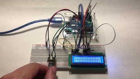 Arduino 連接1602 LCD 顯示字元
