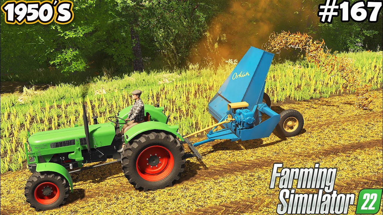 1950'S. Post-harvest work with "ORKAN". Selling corn. Farming simulator 22. FS 22. Timelapse. Ep 167