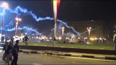 Raw: Egyptian Clash at Tahrir Square
