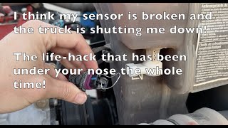 Truck Sensor is bad. The &quot;Paper Clip&quot; Trick