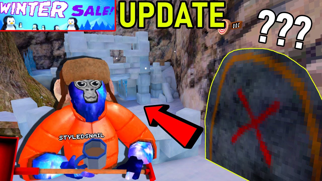 New Gorilla Tag VR Winter Update (New Cosmetics, Secrets, & Map Changes