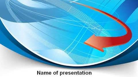 Abstract Pointer Design PowerPoint Template by PoweredTemplate.com