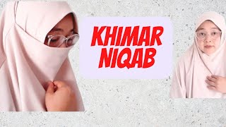 Cara membuat khimar niqab//khimar cadar// dari pola sd jadi #hijab #khimarniqab #khimar