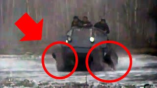 Screw-Powered Atv Drifts Donuts And Picks Up Spaceships 