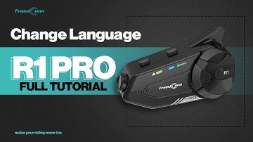 Freedconn R1 Pro Motorcycle Bluetooth Headset | CHANGE LANGUAGE TUTORIAL