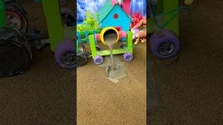 Mini Tractor Making Cement Pillar 🚜 Real Working DIY |#shorts #youtubeshorts
