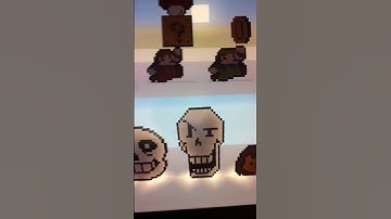 Undertale & Mario bros. Pixel art. Minecraft