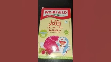 Weikfield jelly raspberry flavour/#youtubeshorts #jelly #shorts