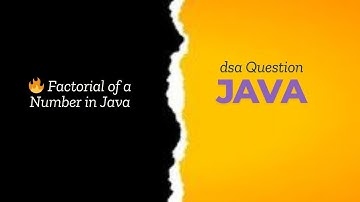 🔥 Factorial of a Number in Java