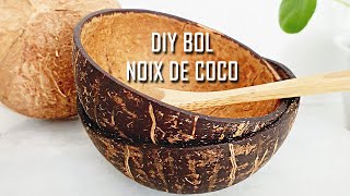 DIY bol noix de coco - 2 méthodes pour louvrir. Un style naturel boho bohème