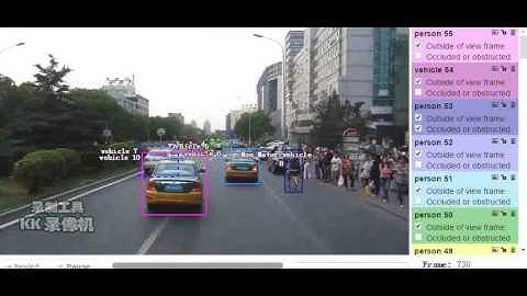 Datatang Video Annotation Sample for Autonomous Driving