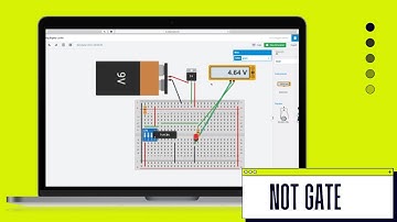 Wiring and Testing a 7404 Not Gate/Inverter using Tinkercad | How to build NOT gate circuit | Part 2
