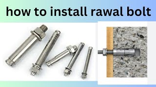 How To Install Rawl Bolt Step-By-Step Anchor Bolt Installation Guide.
