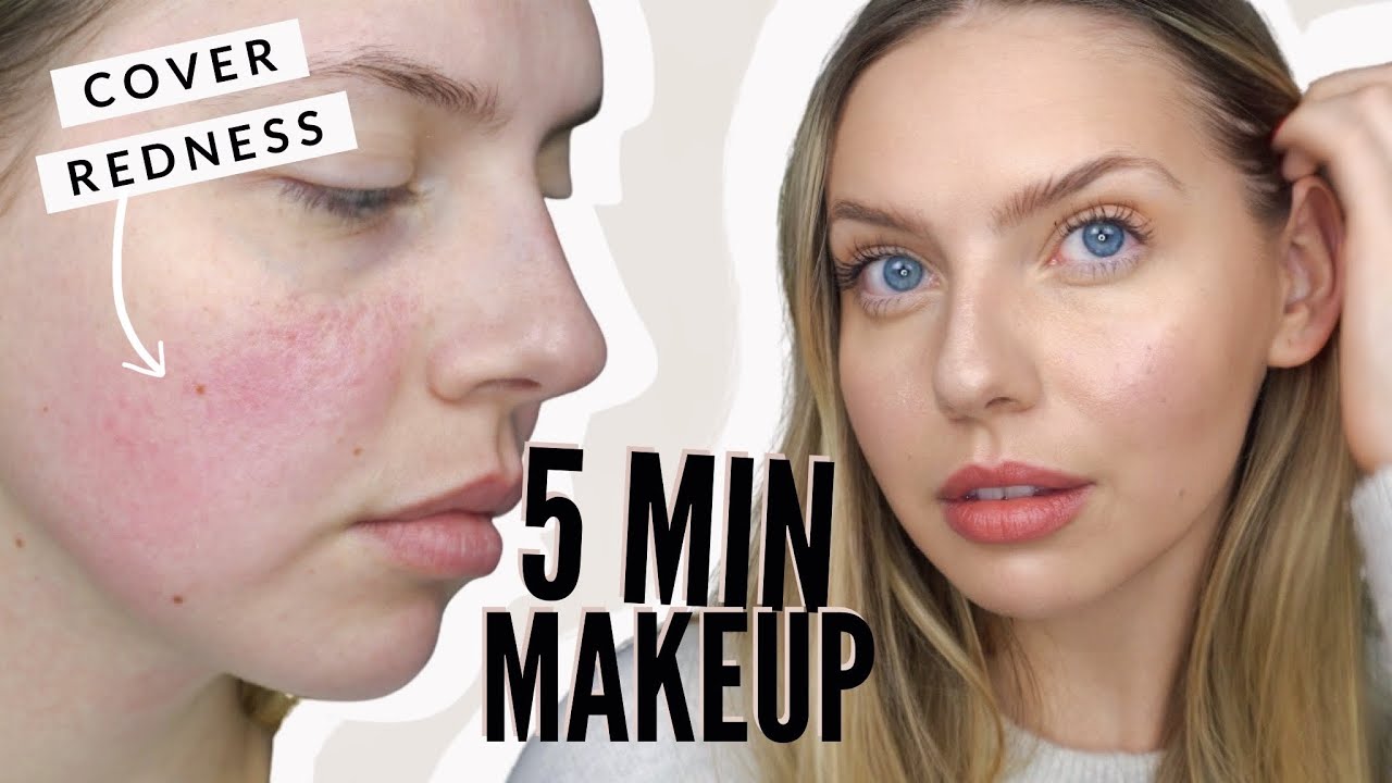 opnå sikkerhed ego 5-Minute Makeup To Cover Up Redness (+ Rosacea) | Using ONLY Clean Makeup -  YouTube