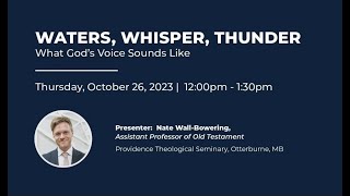 BTS Symposium - Water, Whisper, Thunder, Fall 2023