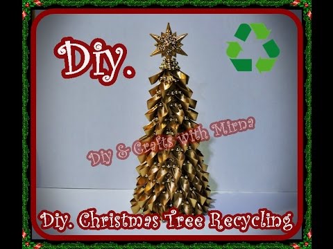 Diy How To Make A Christmas Tree Recycling Youtube