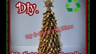 Diy.How to make a Christmas tree recycling.