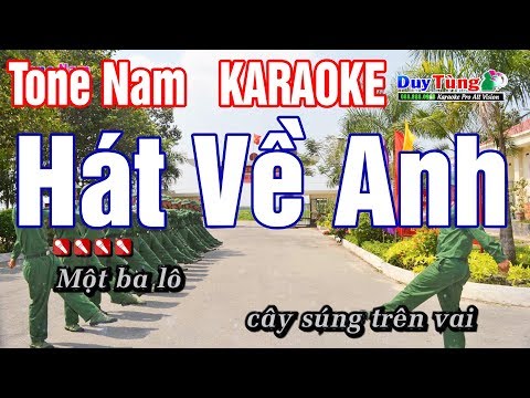 Karaoke Hát Về Anh - Karaoke || Hát Về Anh Tone Nam || Nhạc Sống Duy Tùng