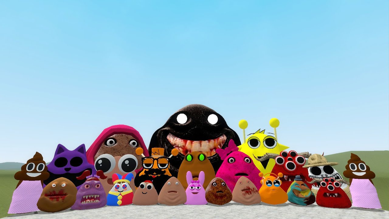 Pink Pou Rng SPARTAN KICKING POU BOU FAMILY FROM BOU'S REVENGE Of POU and SCARY PINK ...