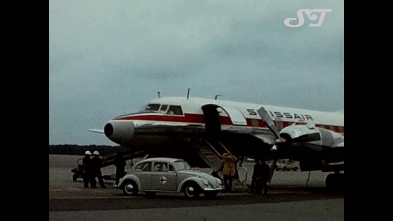 Swissair Abflug 1960er Jahre Zürich Flughafen
