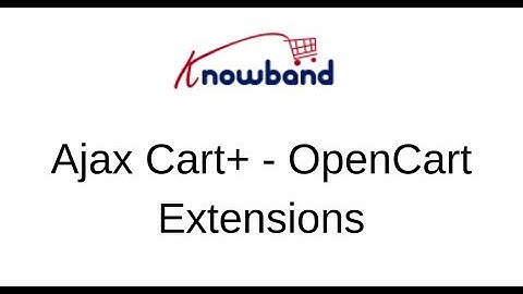 OpenCart Ajax Cart+ Extension