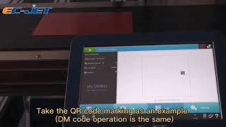 ECJET laser coding machine QR code setting instruction