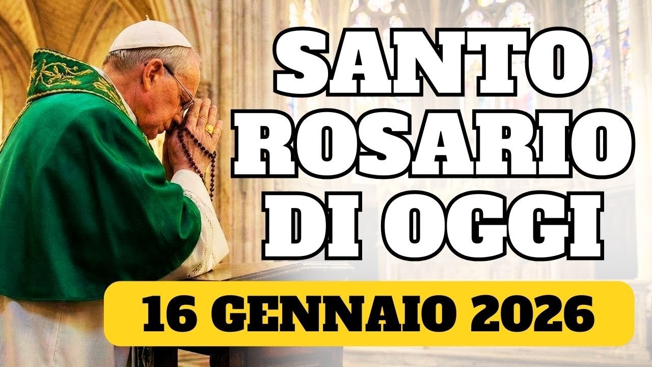 Santo Rosario di Oggi, Misteri Dolorosi, Venerdì 16/01/26 - Misericordia e Guarigione