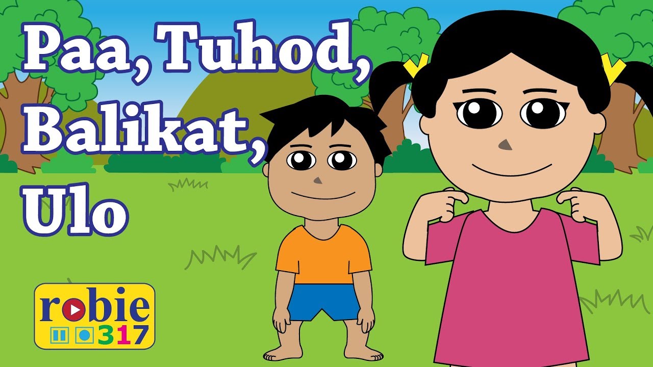 Paa Tuhod Balikat Ulo 2020  Head Shoulder Knees and Toes Tagalog Nursery Rhymes  robie317