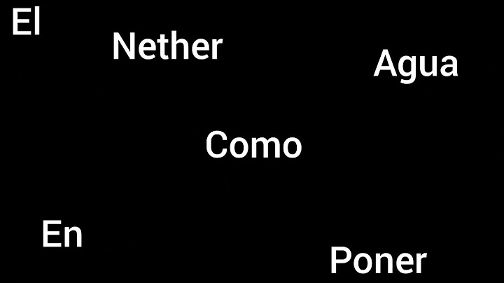 Cómo poner agua en el nether