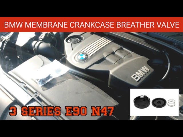 BMW M47 engine Crankcase ventilation breather replacement. 
