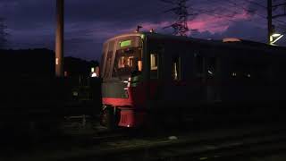 劣化が凄かった... 名鉄3150系 3154F 台風19号の影響による入換作業 舞木検査場にて (ホイッスル警笛多数あり)