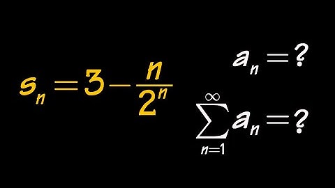 Find explicit formula from partial sum formula.