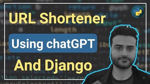 Create a URL Shortener Using django rest framework and chatGPT