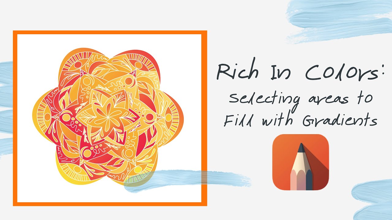 Autodesk Sketchbook Gradient Fill Mandala Rich in Colors YouTube