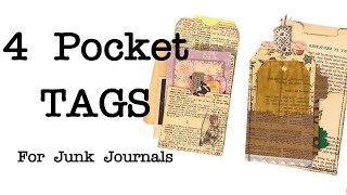 DIY 4 Pocket Tag for Junk Journals | Easy Step-by-Step Tutorial