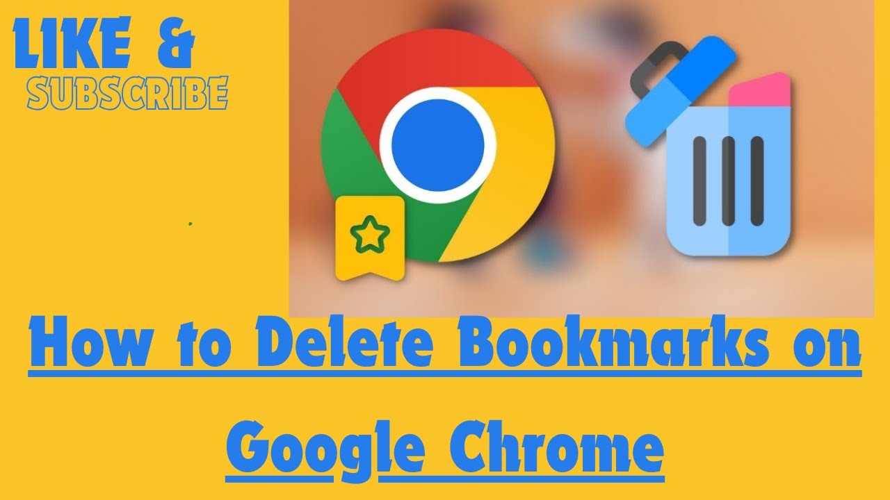 How to Delete Bookmarks on Google Chrome - YouTube
