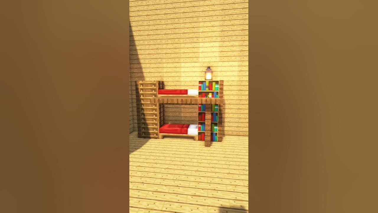 ДВУХ ЯРОСТНАЯ КРОВАТЬ МАЙНКРАФТ #minecraft #постройка #помогитевтоп # ...