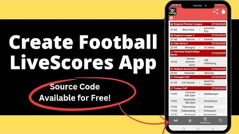 How to Create Football LiveScores App for free (Free Codes Available) in 2025