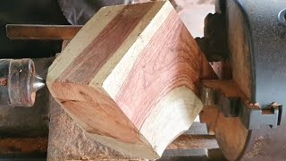 Woodturning - A Cube #Dman Woodturning