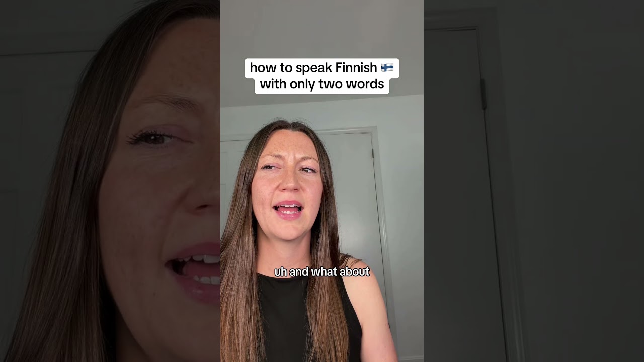 How to speak Finnish with only two words 🇫🇮 #finnish #finland #suomi #languages #languagelearning
