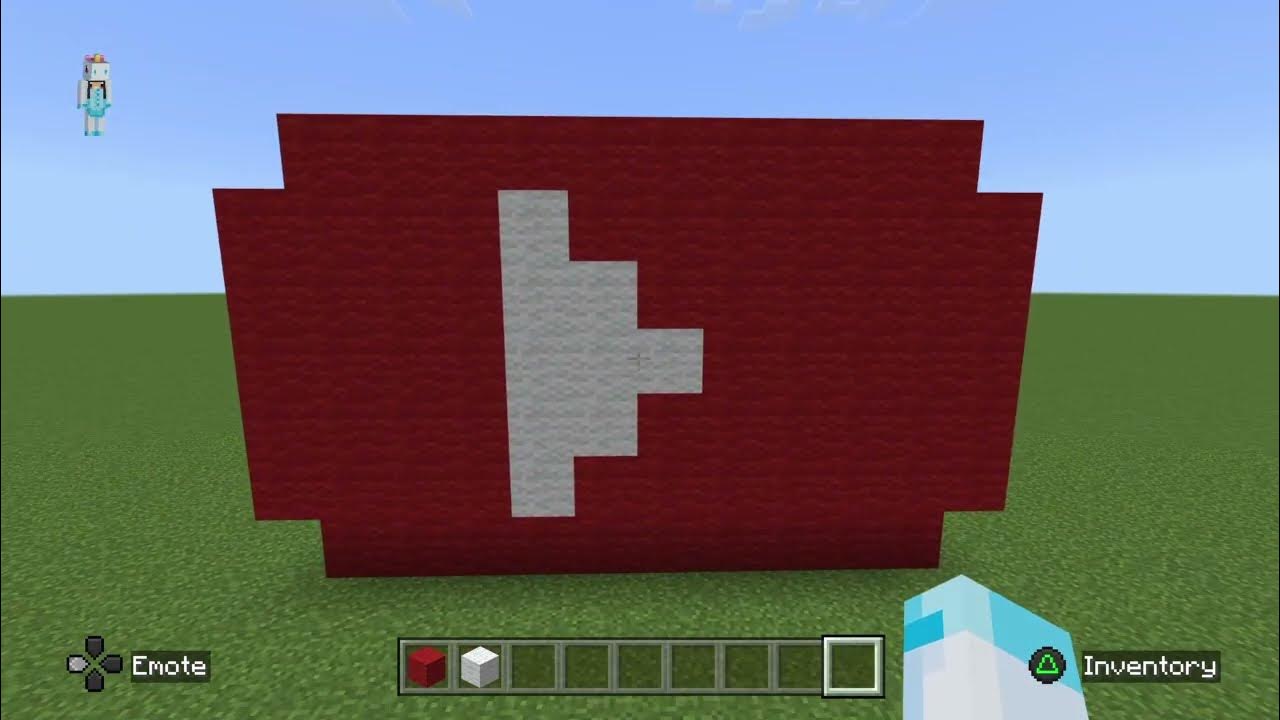 YouTube Logo Minecraft Tutorial - YouTube
