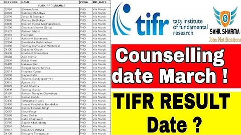 TIFR GS 2022 RESULT |tifr 2022 result |tata institute of fundamental research 2022 result date #tifr