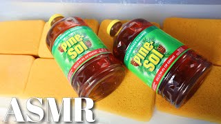 🌲 ASMR GALLONS OF PINE SOL! 🌲 satisfying sponge squeezing