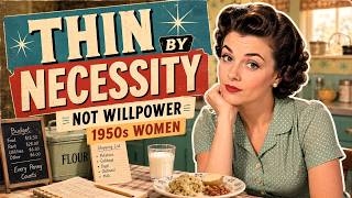 1950s Women Weren't Skinny Because of Discipline — They Had No Other Option!