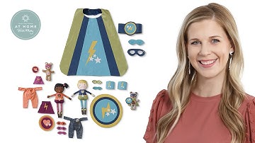 Make a "Superhero Doll & Cape" with Misty Doan on At Home With Misty (Video Tutorial)