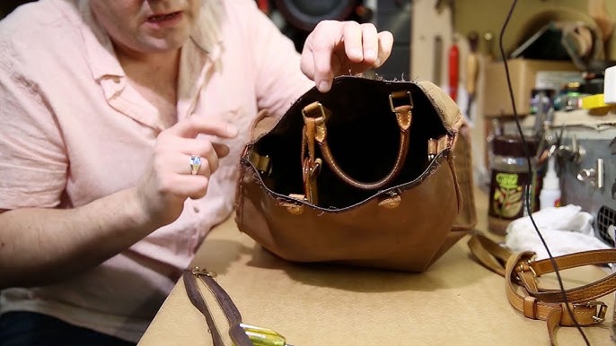 Louis Vuitton Handbag Repair 👜  Here is a video showing you some of the  steps we take to carefully craft new leather materials to bring back A Louis  Vuitton bag. We