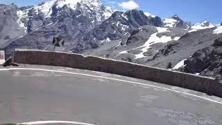 Riding the Stelvio Pass.  BMW R1200 GS Adventure